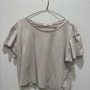 Casual Beige Women's Top